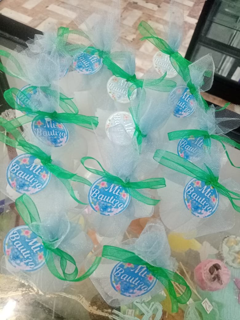 Velas de soja figuras baby shower Genny Franco